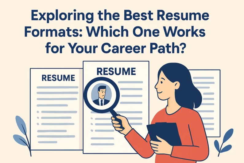 “Exploring the Best Resume Formats: Which One Works for Your Career Path?”