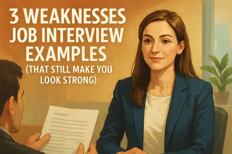 3 Weaknesses Job Interview Examples (That Still Make You Look Strong)