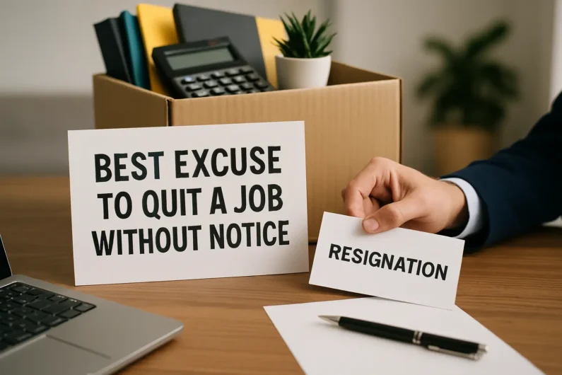 best excuse to quit a job without notice