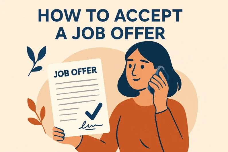 how to accept a job offer