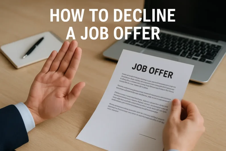 how to decline a job offer
