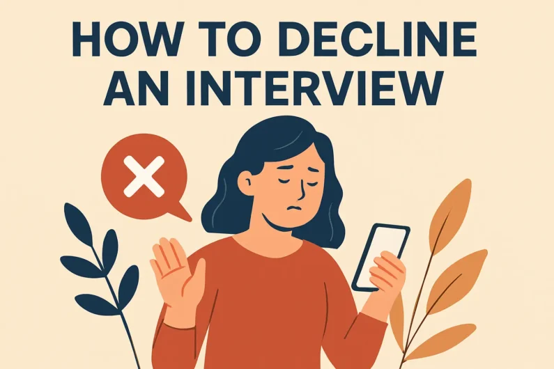 how to decline an interview
