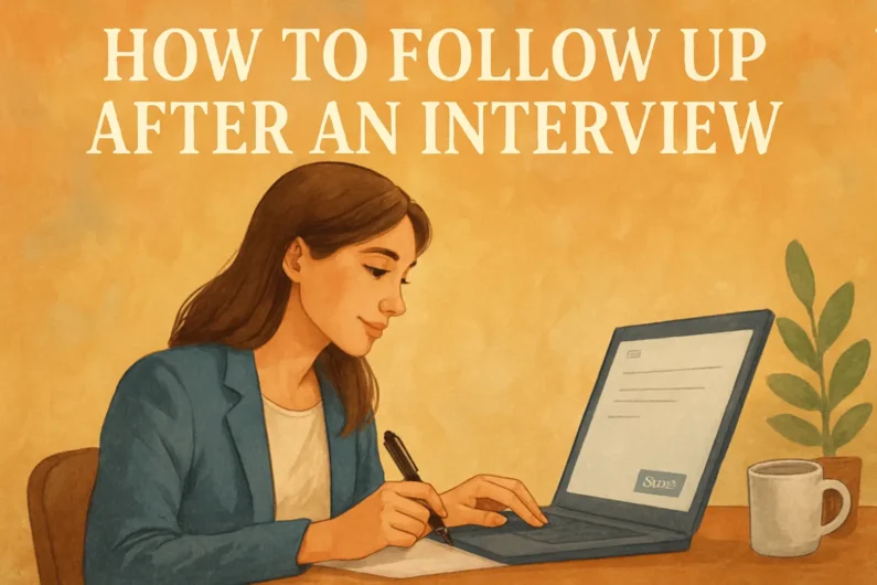 how to follow up after an interview